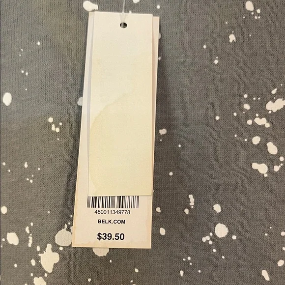 ZELOS Charcoal and White Splatter Crewneck - Picture 3 of 5